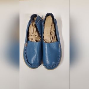 Bow Moccasins Blue Summer